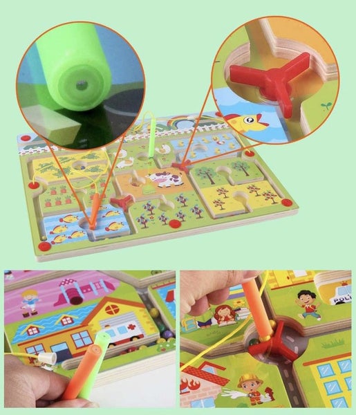 Farm Magnetic Maze Carousel 2