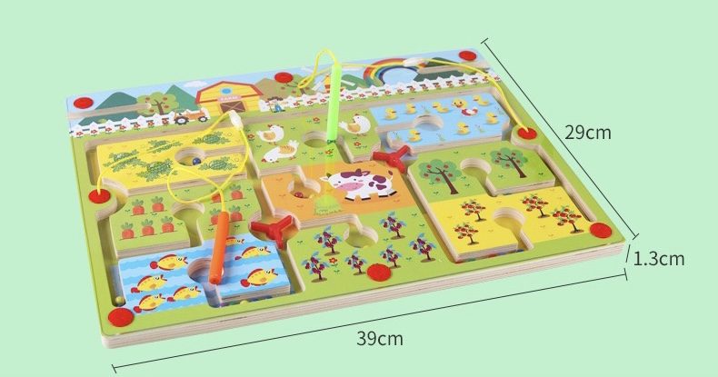 Farm Magnetic Maze Carousel 3