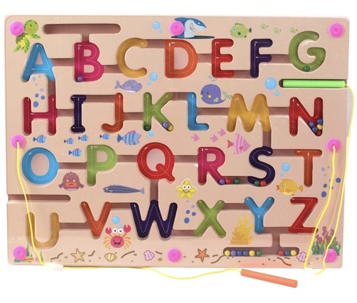 Alphabet Magnetic Maze Carousel 1