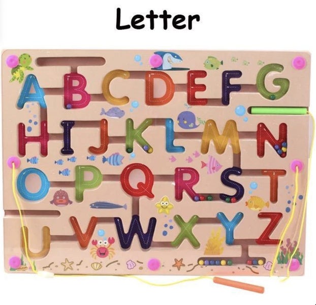 Alphabet Magnetic Maze Carousel 3