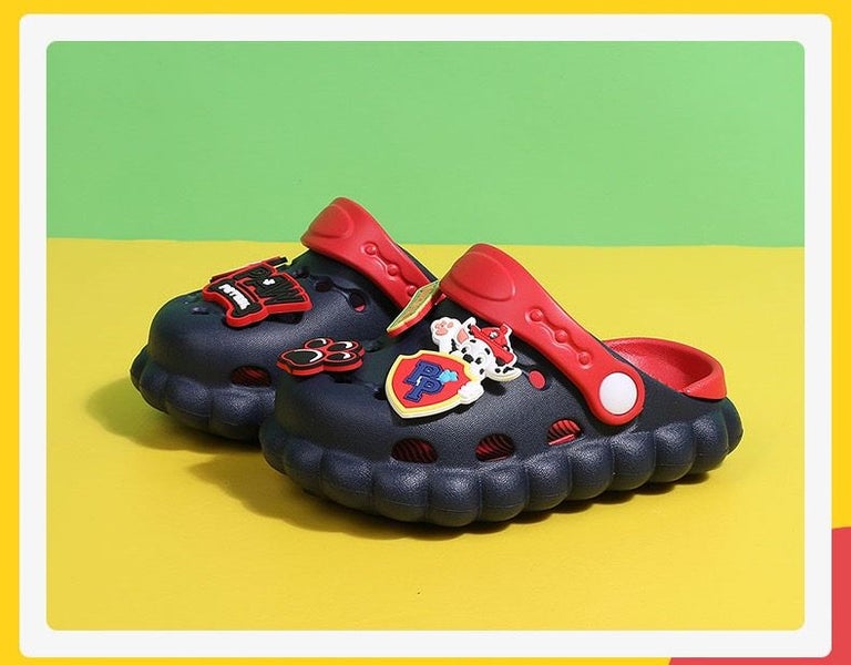 (Inner Length 15CM) Paw Patrol Hole Slippers - Marshall Carousel 2