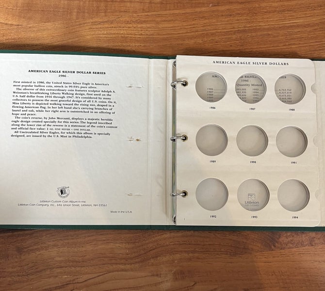 American Silver Eagles collectors album by Littleton Carousel 2