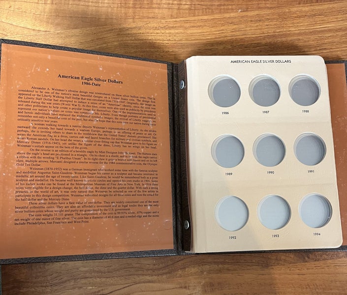 American Silver Eagles collectors album by Dansco Carousel 2