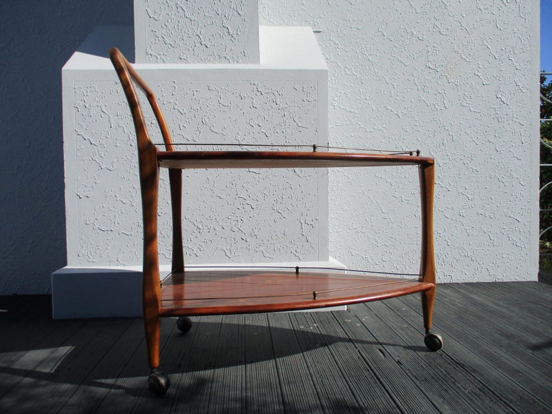 !! Mid Century Trolley Drinks Cart, retro. Danish Modern. !! Carousel 12
