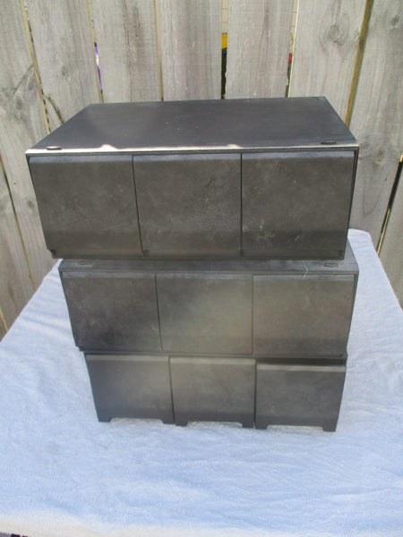 3 x Vintage CD Holders 42cm x 30cm Carousel 1