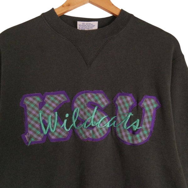 Vintage 90s USA NCAA Wildcats Embroidered Sweatshirt Medium Carousel 2