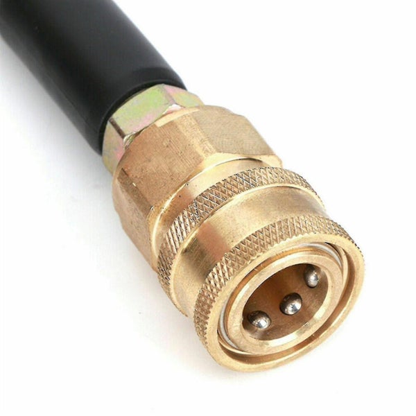 Black 5800psi 50ft High Pressure Washer Tube Cleaning Hose 3/8inch Quick Connect Carousel 4