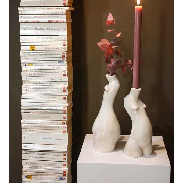 Anissa Kermiche Tit For Tat Candlestick Small Marble Matte Carousel 2