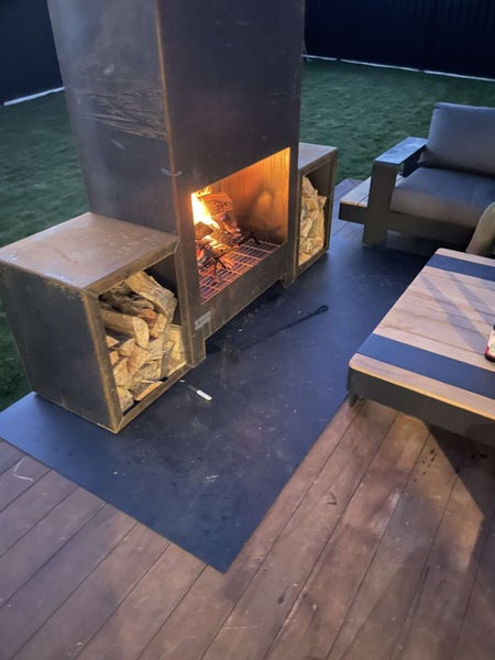 Monolith Corten Outdoor Fireplace Carousel 2