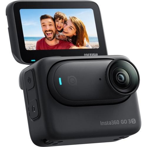 Insta360 GO 3S Action Camera - Midnight Black 64GB Edition - Recording Up to Carousel 1