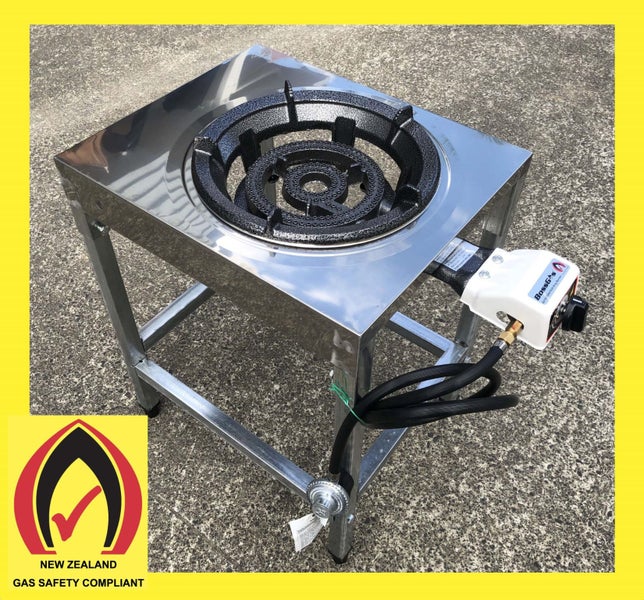 Double 2 Ring Burner on Stand LARGE Wok Gas Cooker 1 Cast Iron Burner Gas Stove Carousel 1
