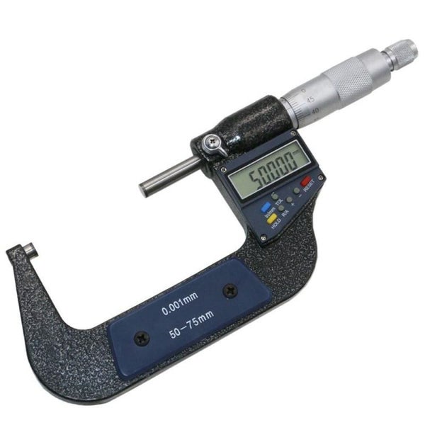 50-75mm Electronic Digital Micrometer Resolution 0.001mm Carousel 1