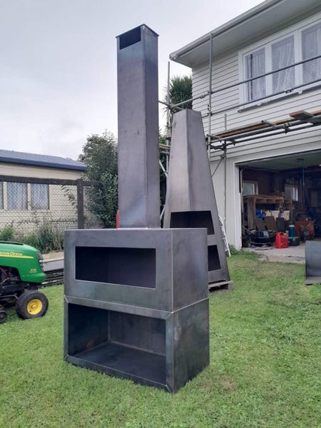Monolith Corten Outdoor Fireplace Carousel 10