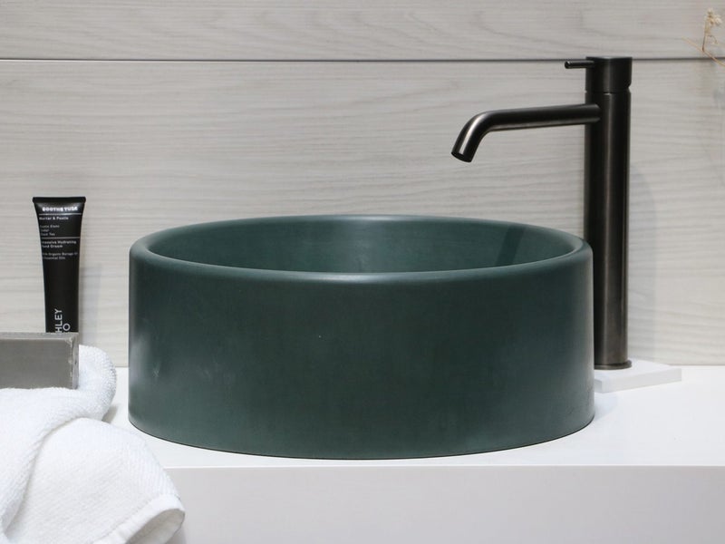 Rhythm Concrete Vessel Basin in Sage Green *Run Out Model* Was $999 Carousel 2