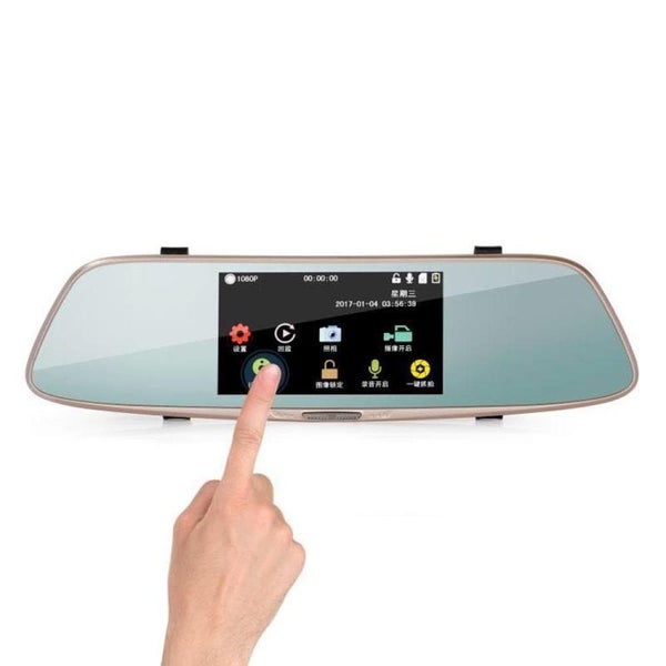 5 Inch Ips Touch Screen Rear View Mirror Car Recorder With Dual Channel 720p ... Carousel 2