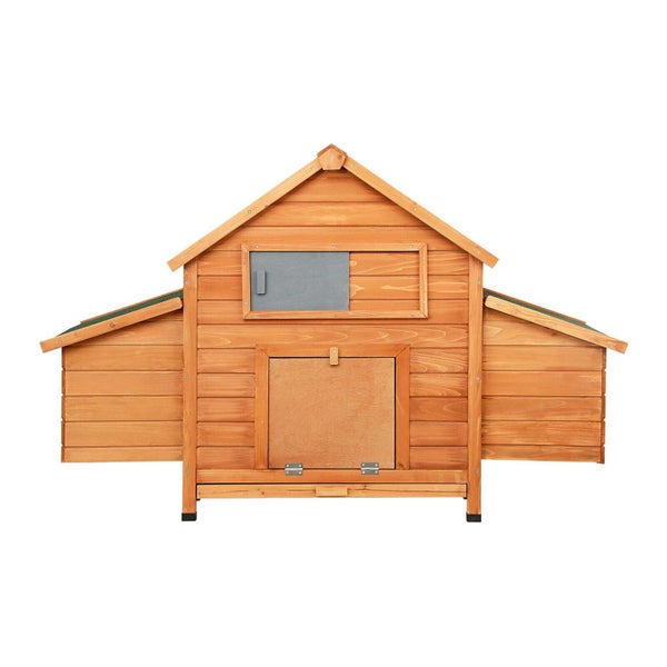 NEW Chicken Coop Rabbit Hutch Large House Run Cage Wooden Outdoor Pet Hutch Carousel 2