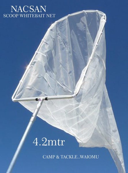 Whitebait Scoop Net 4.2m - NZ Made, 5yr Warranty - ULSTRON Carousel 1