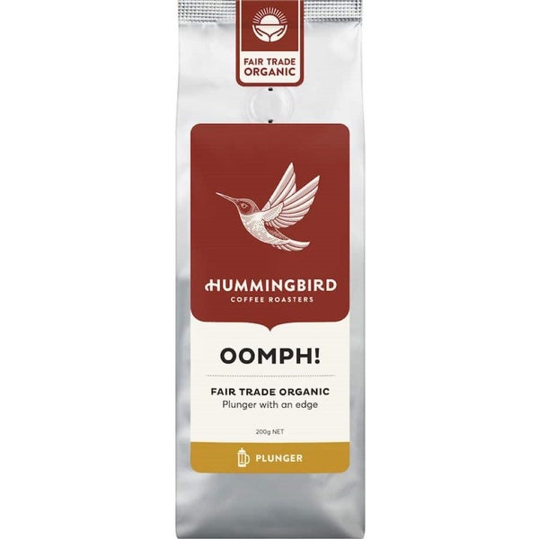 Hummingbird Fair Trade Organic Fresh Plunger Grind Coffee Oomph! Carousel 2