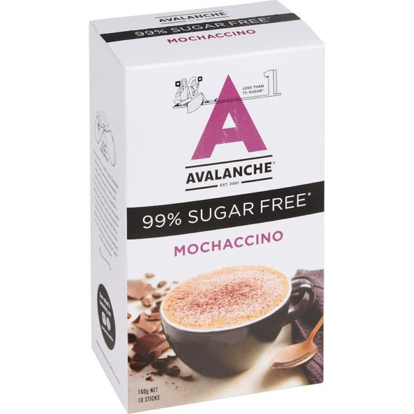 Avalanche 99% Sugar Free Coffee Mix Mochaccino 160g Carousel 1