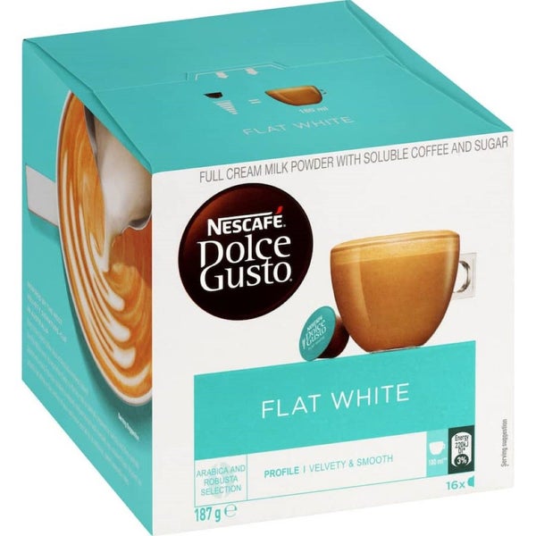 Nescafe Dolce Gusto Coffee Pods Flat White Carousel 1