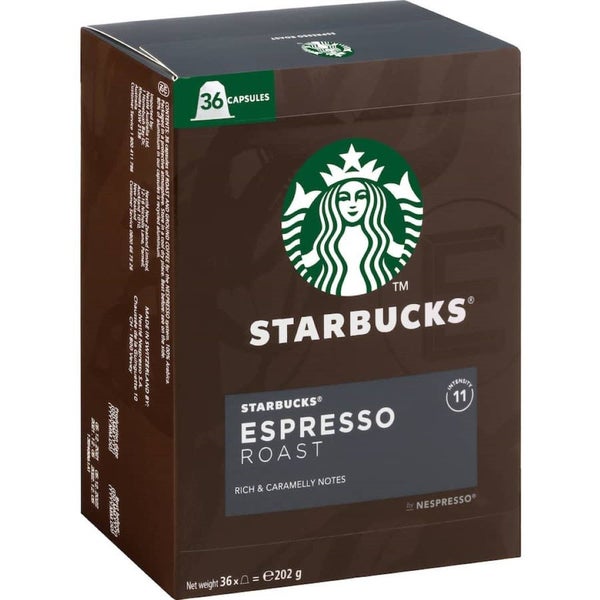 Starbucks By Nespresso Coffee Capsules Espresso Roast 36pack 202g Carousel 1