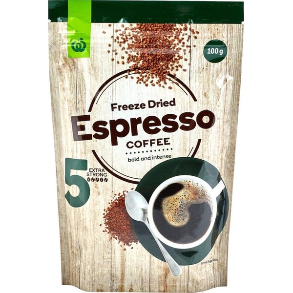 Woolworths Instant Coffee Freeze Dried Rich Espresso Carousel 1