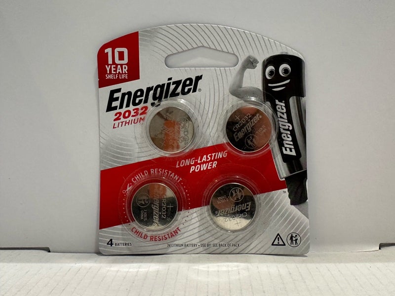 Energizer 2032 Batteries - 4 Pack - 3V Carousel 1