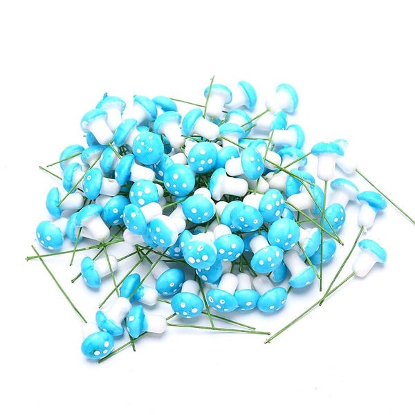 100pcs/lot Colorful Artificial Mini Mushroom model Fairy Garden Plant act CHK177 Carousel 9
