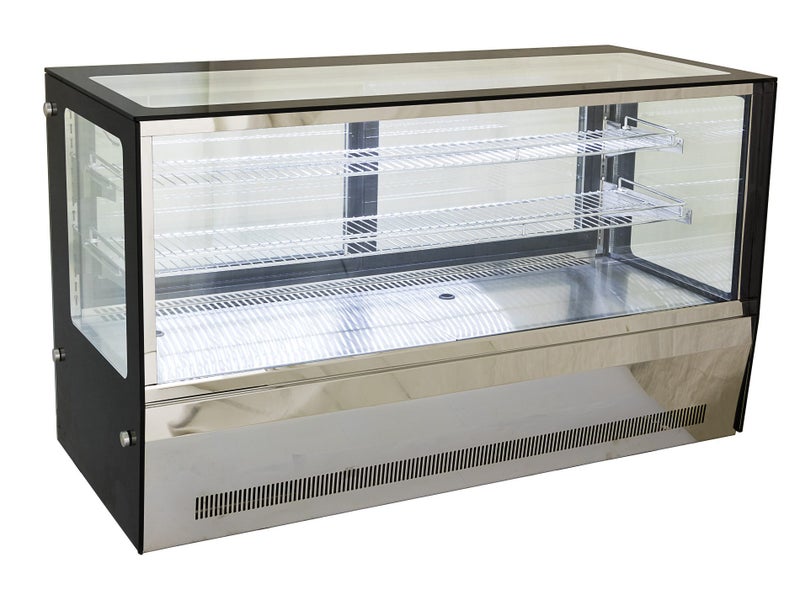 1.2m Commercial Chilled Food Display Cabinet 3 Tier Chiller Carousel 1