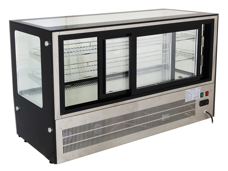 1.2m Commercial Chilled Food Display Cabinet 3 Tier Chiller Carousel 3