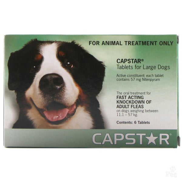 Capstar Dog Flea Treatment 6 Tabs For Dogs 11.1-57KG Carousel 1