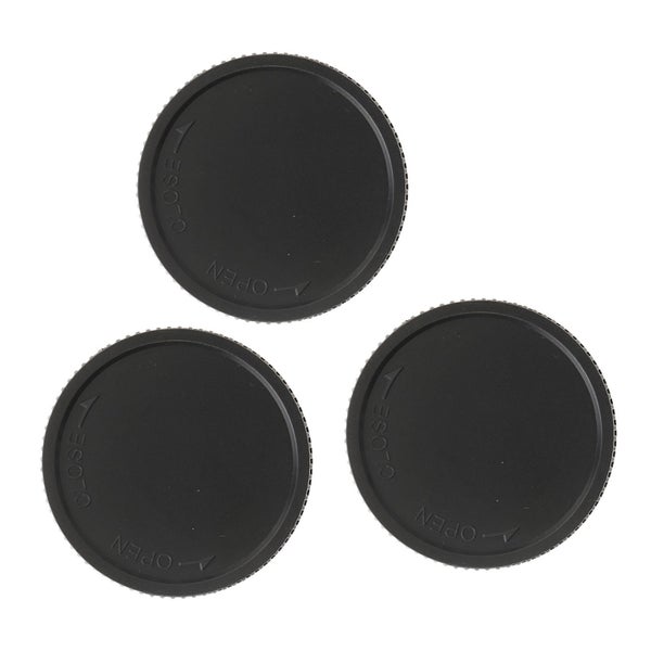 portable rear lens cap 3Pcs Rear Lens Cap Portable Camera Body Cap Dust Carousel 1