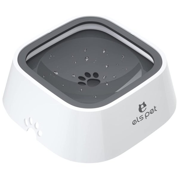 Pet Water Bowl No-Spill Carried Floating Slow Water Feeder Carousel 1