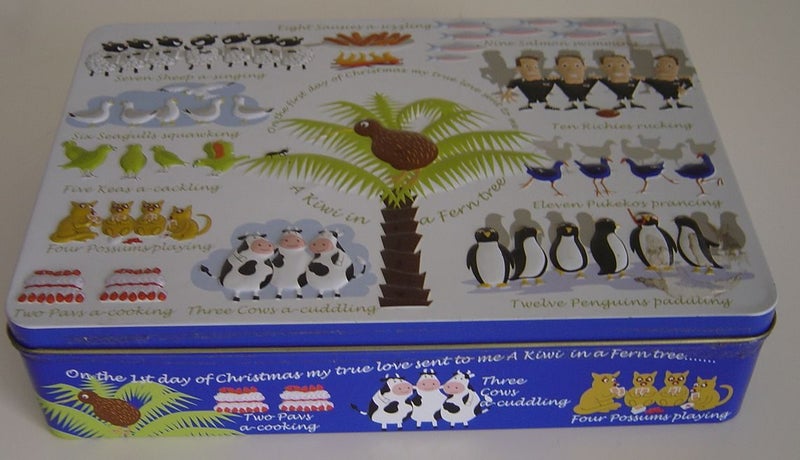 Kiwiana First Day of Christmas Tin Carousel 1