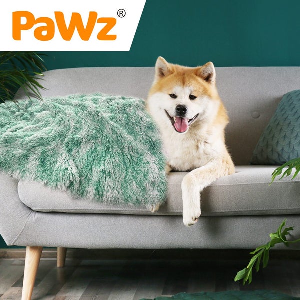 Pawz Dog Blanket Pet Cat Mat Puppy Warm Soft Plush Washable Reusable Large Teal Carousel 7
