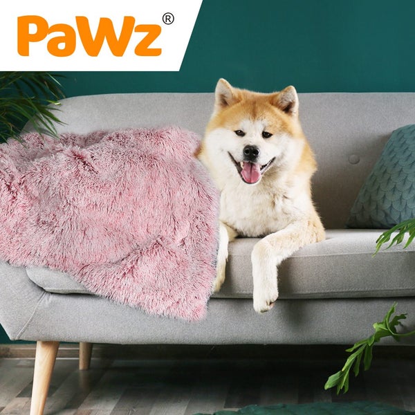 Pawz Dog Blanket Pet Cat Mat Puppy Warm Soft Plush Washable Reusable Large Pink Carousel 7