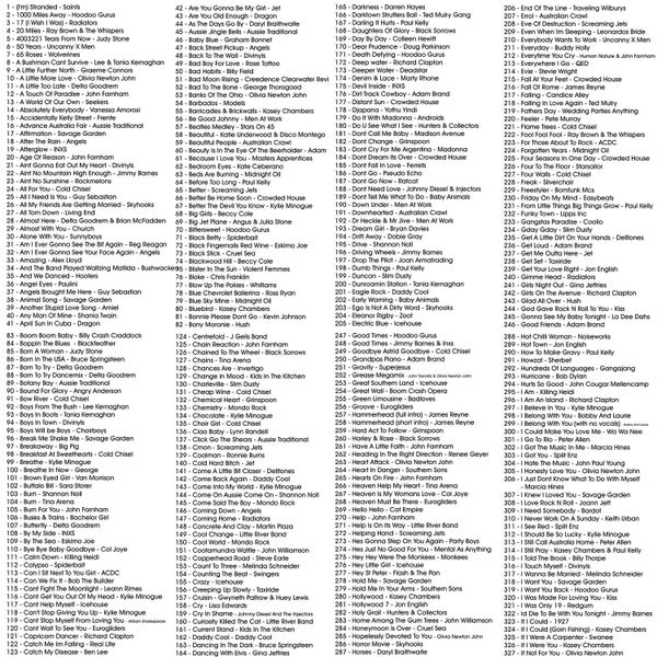 All Aussie Hits Vol's 1 to 56 SET on MP3+G (USB) - Capital Karaoke Carousel 2