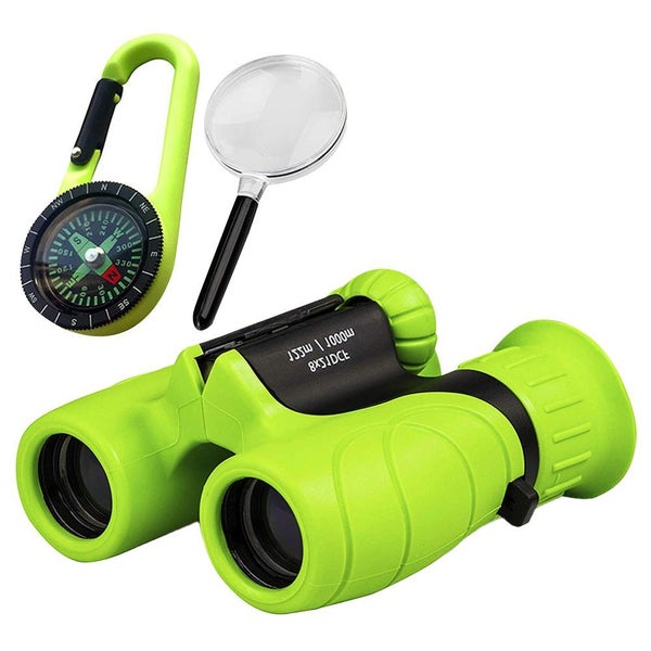 Toy Kids Binoculars High Resolution Toy with Compass and Magnifying Glass Carousel 1