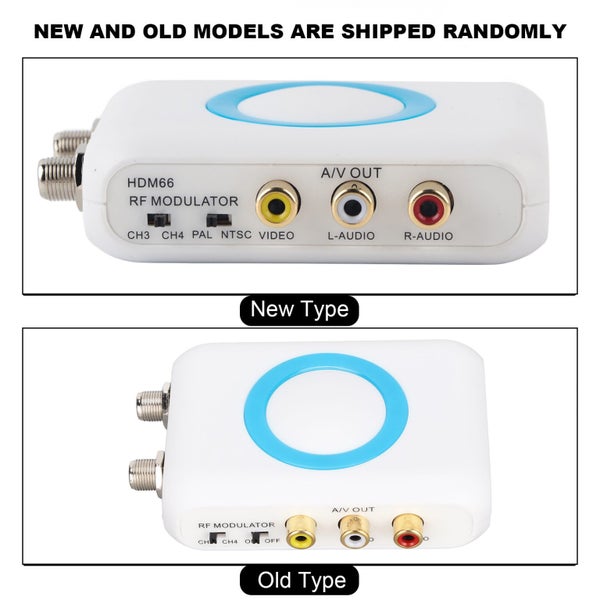 HDM66 HD Modulator Support PAL/NTSC Format Output RCA to RF Modulator for TV Carousel 2