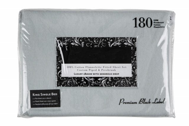 Flannelette – Lifestyle Sheet Set - Seafoam Carousel 1