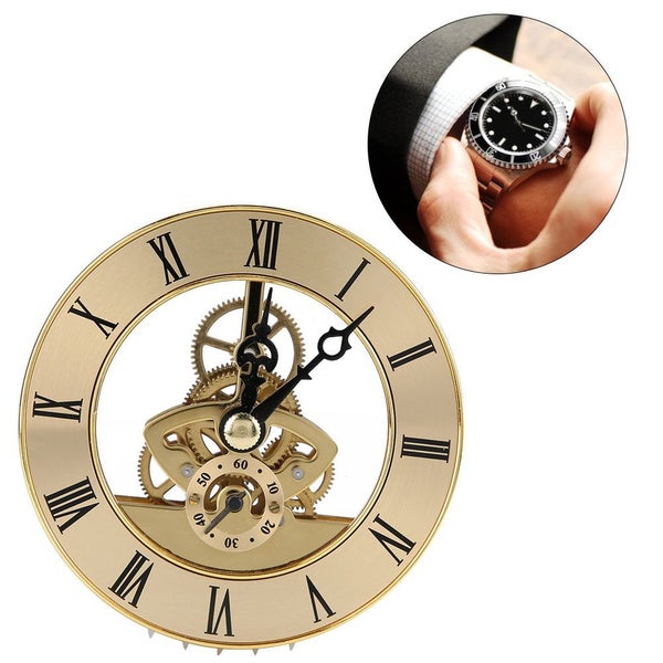 Metal 86mm Built-In Clock Insert Quartz Clock Head DIY Desk Craft Clock Carousel 1