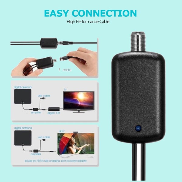 Hod Health And Home Indoor Hdtv Digital Tv Antenna Amplifier Signal Booster Cabl Carousel 6