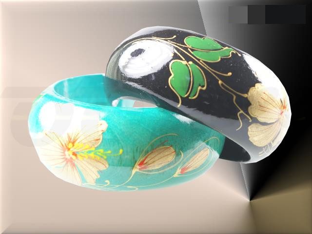 Gold Flower Bracelet - Choose your colour! Carousel 1