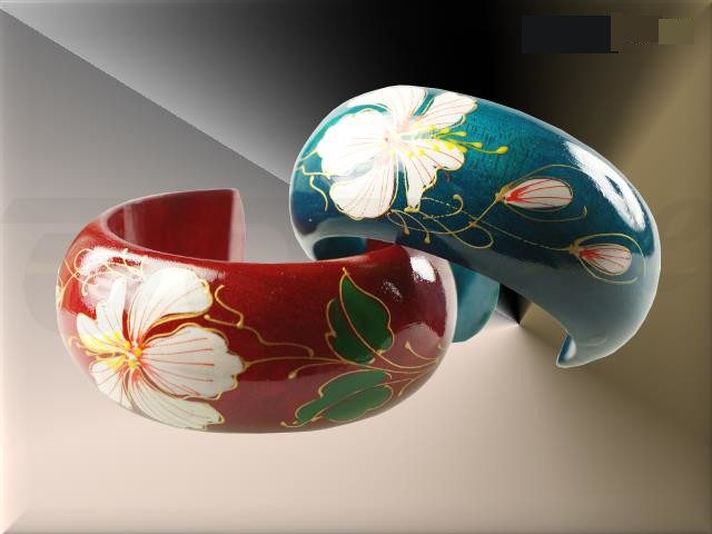 White Flower Bracelet - Choose your colour! Carousel 1