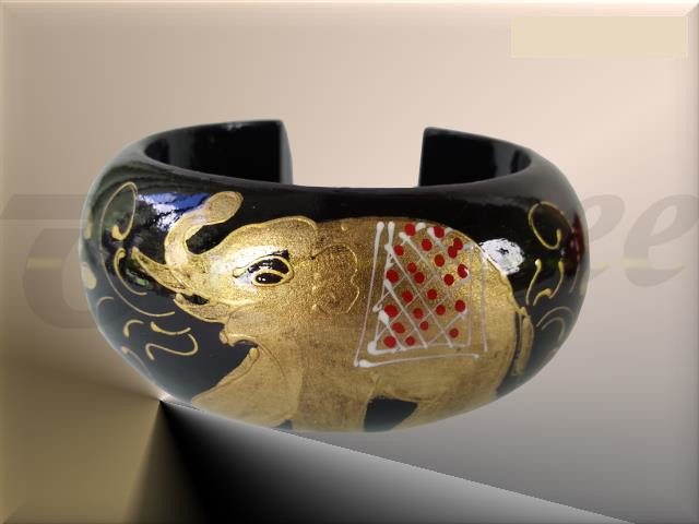 Indian Elephant Bracelet - Choose your colour! Carousel 2