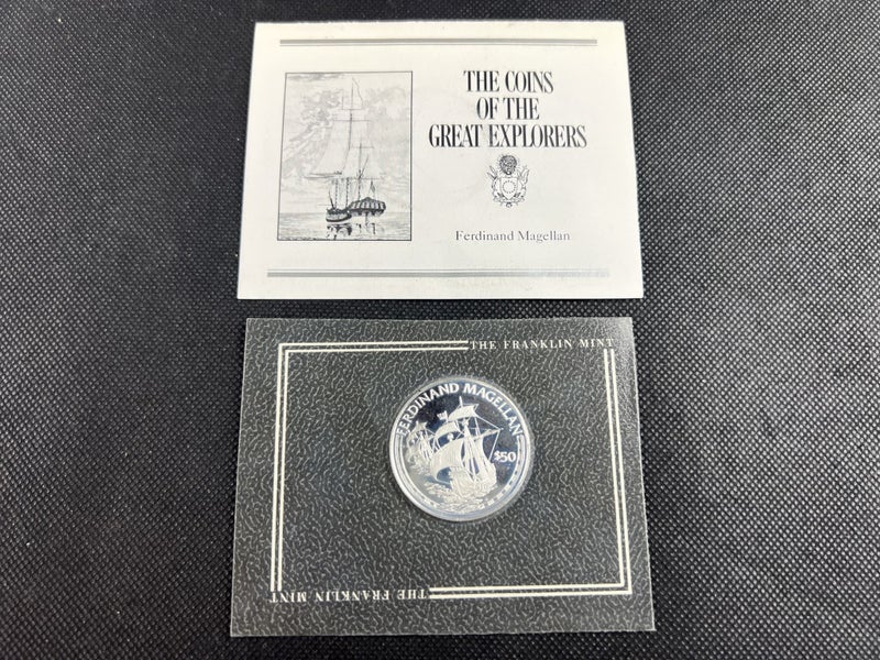 1988 Cook Islands $50 Silver Coin - Great Explorers Ferdinand Magellan - C920 Carousel 1