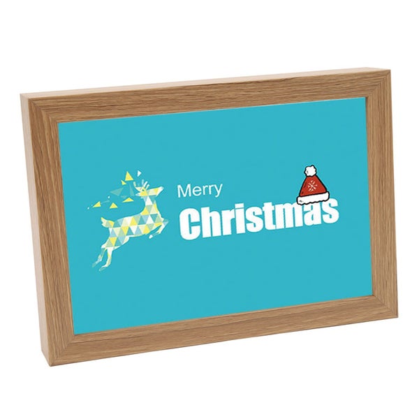 christmas wall painting led lighting picture Light Up Painting Wooden LED Three Carousel 1
