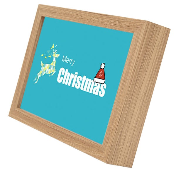 christmas wall painting led lighting picture Light Up Painting Wooden LED Three Carousel 2