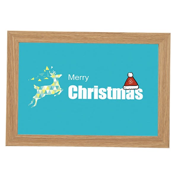 christmas wall painting led lighting picture Light Up Painting Wooden LED Three Carousel 5