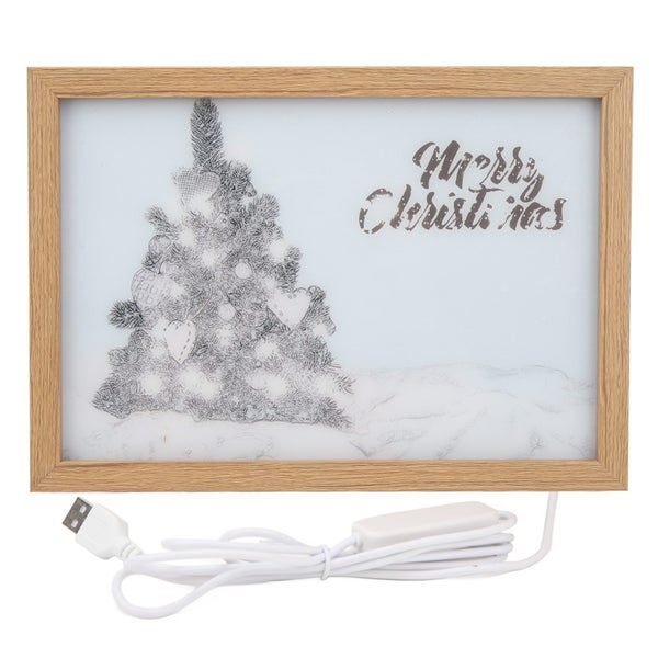 light up painting Lighting Painting Decoration USB Christmas Light Up Painting Carousel 5